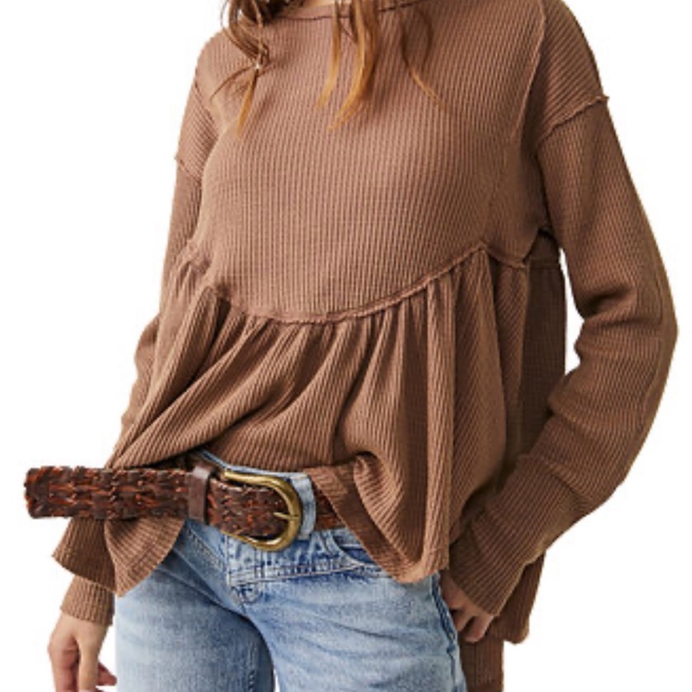 FP Movement by Free People Brown Blouse